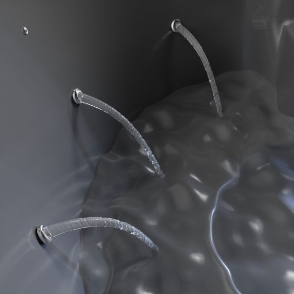 Wassermassage 28 Düsen Edelstahlabdeckung