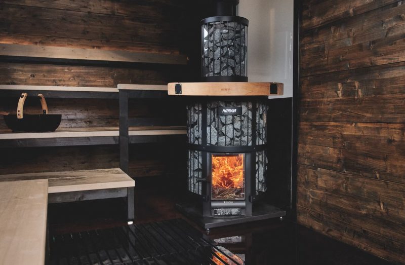Holzofen Sauna Gartensauna Spavio