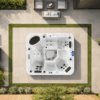 Flowspa Whirlpool Carna für 5 Personen | 1,95x1,95m