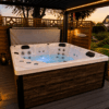 Spavio Acryl Hot Tub Model X mit 2 Liegen - 2,10 x 2,10m